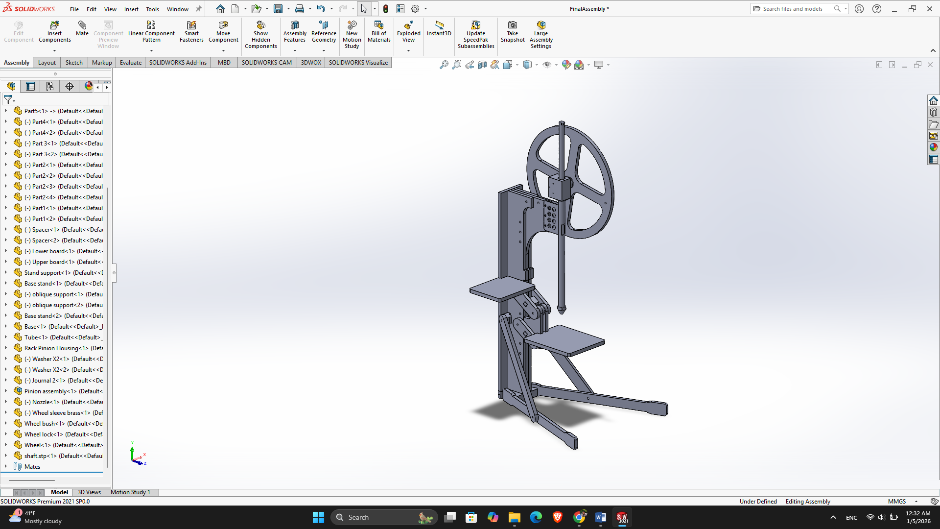 Parametric design model